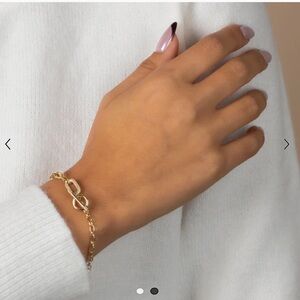 Adina Eden Gold Link Bracelet - Limited Edition Jergens x Adina Eden Cherry